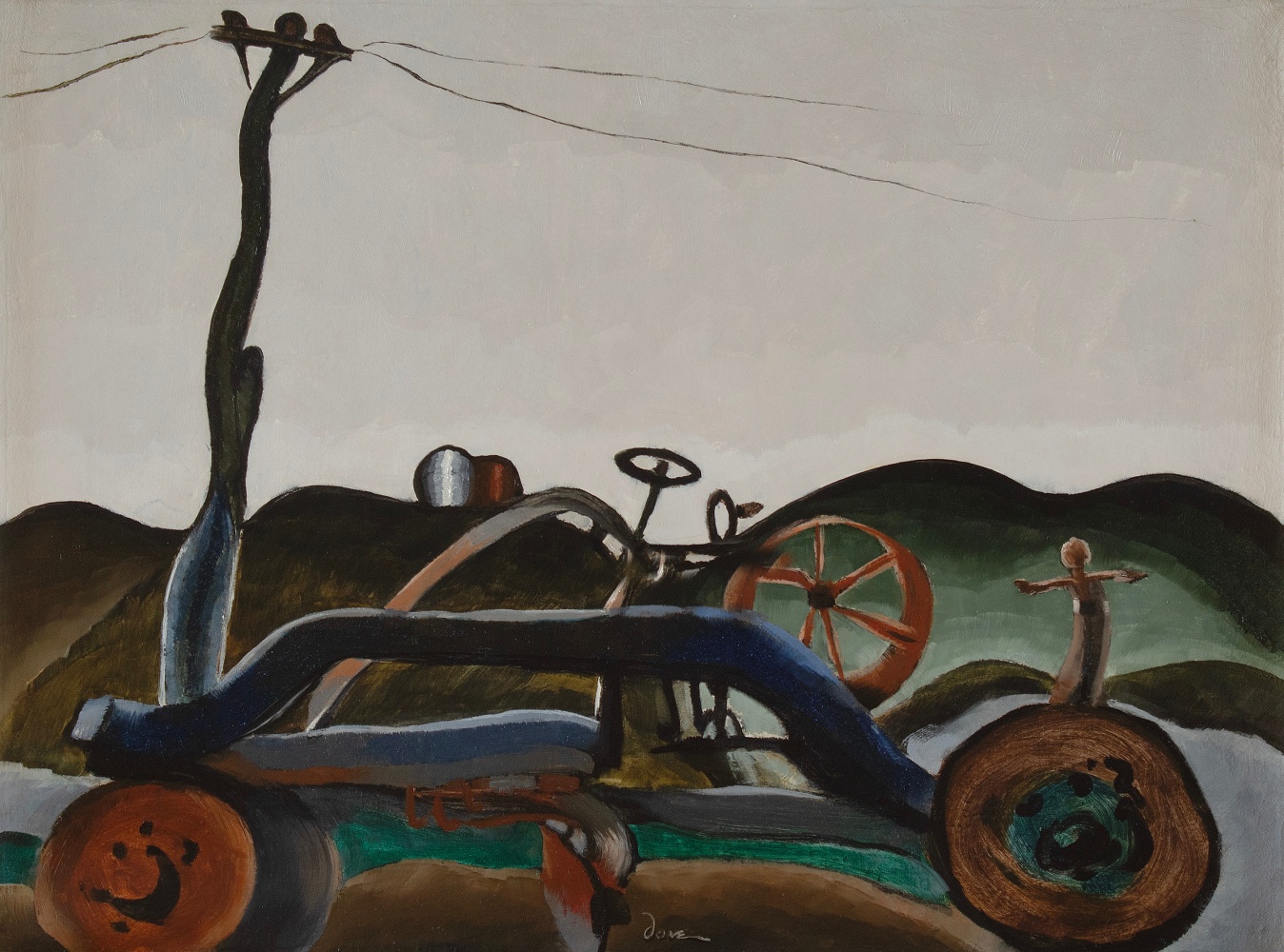 Town Scraper, 1933, oil on canvas, 18 x 24 inches. Private Collection.