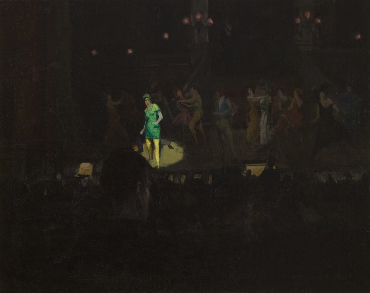 Babette (Burlesque), 1912, oil on canvas, 30 1/4 x 38 1/4 inches
