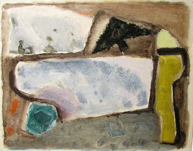 Untitled, 1989, oil on paper, 11 x 14 inches