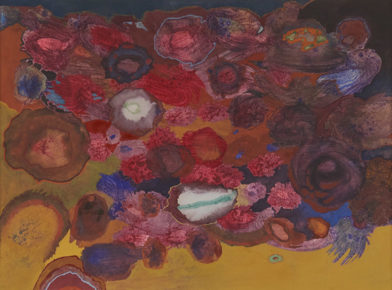 Il me plait, 1959, gouache on paper, 9 1/8 x 12 1/2 inches