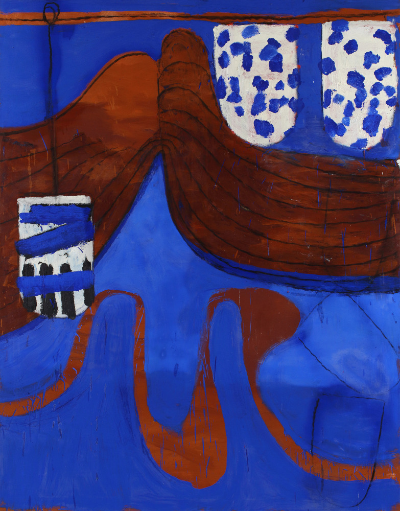 For Harvey, 2022, oil on canvas, 84 x 66 inches