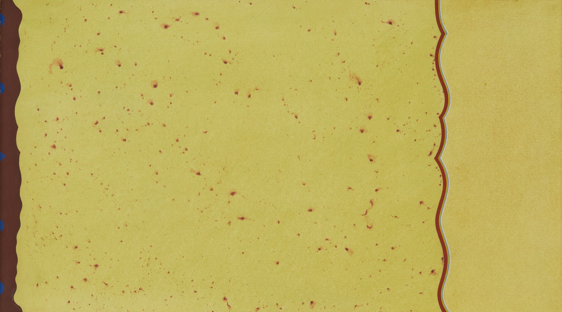 Long Short Locations, 1968, gouache on paper, 10 x 18 1/8 inches