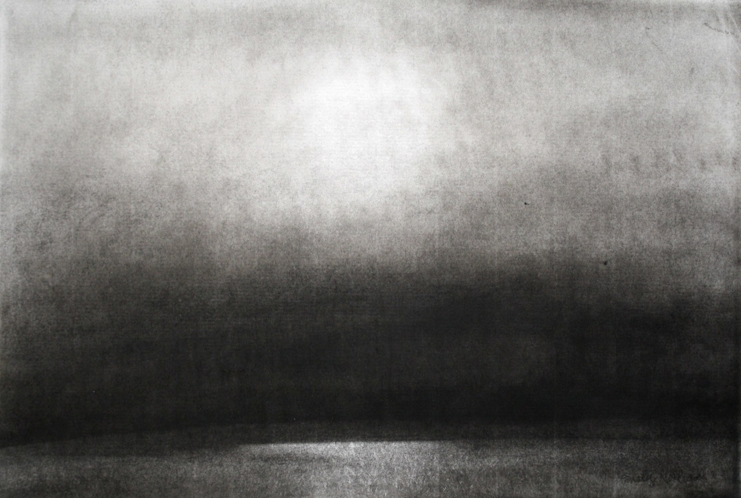 Emily Nelligan,&amp;nbsp;25 Sept 05, 2005, charcoal on paper, 7 1/4 x 10 1/2 inches