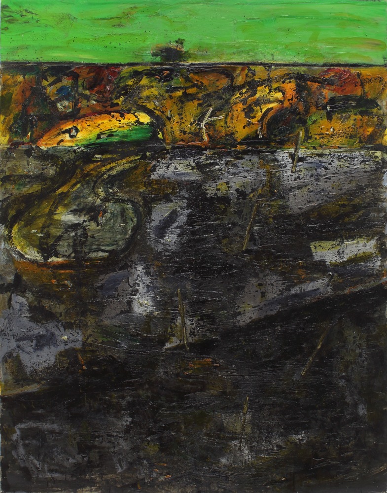 John Walker, Fall, Maine, 2003-2008, oil on linen, 84 x 66 inches