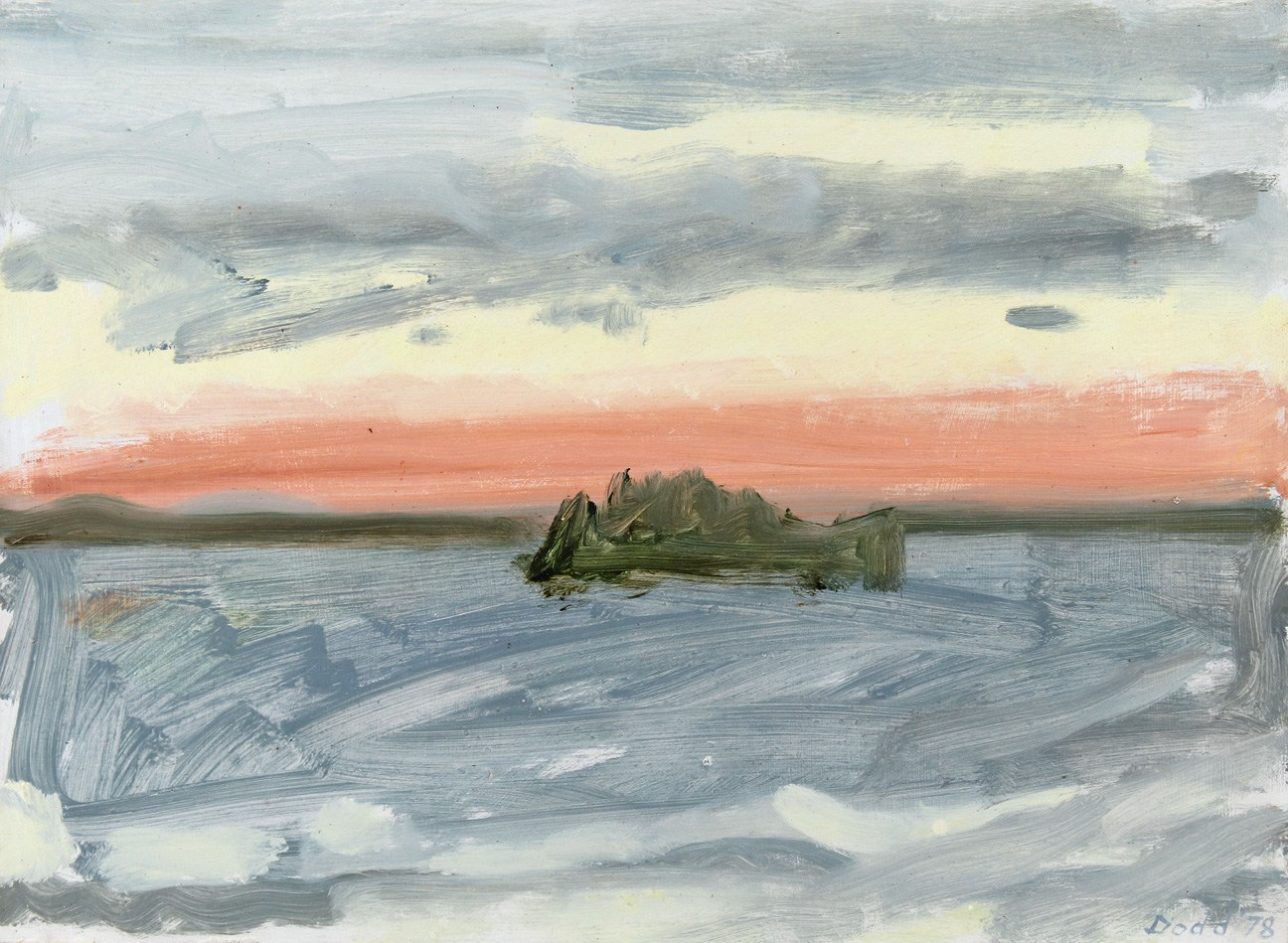 Cape Split, 1978, oil on Masonite, 10 5/8 x 14 1/2 inches