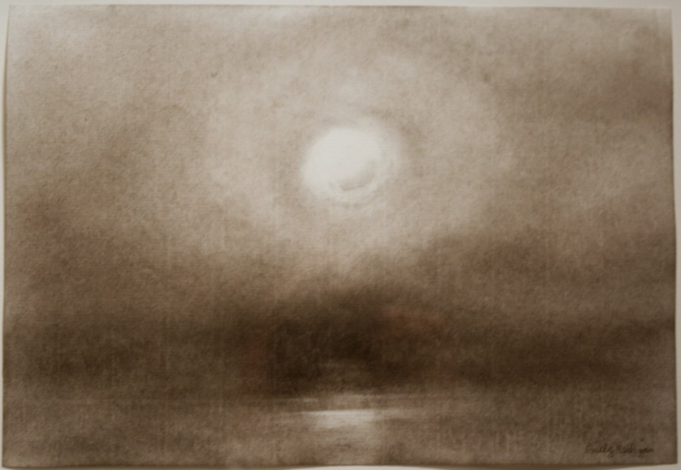 Emily Nelligan,&amp;nbsp;26 Sept 07,&amp;nbsp;2007, charcoal on paper, 7 1/2 x 10 1/2 inches