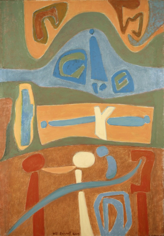 Overview, Will Barnet, 2005, oil on canvas, 40 x 28 inches