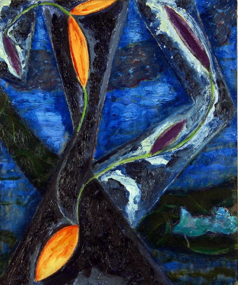 Woodbine #6 (Luna), 2008, oil on panel, 21 1/2 x 18 inches