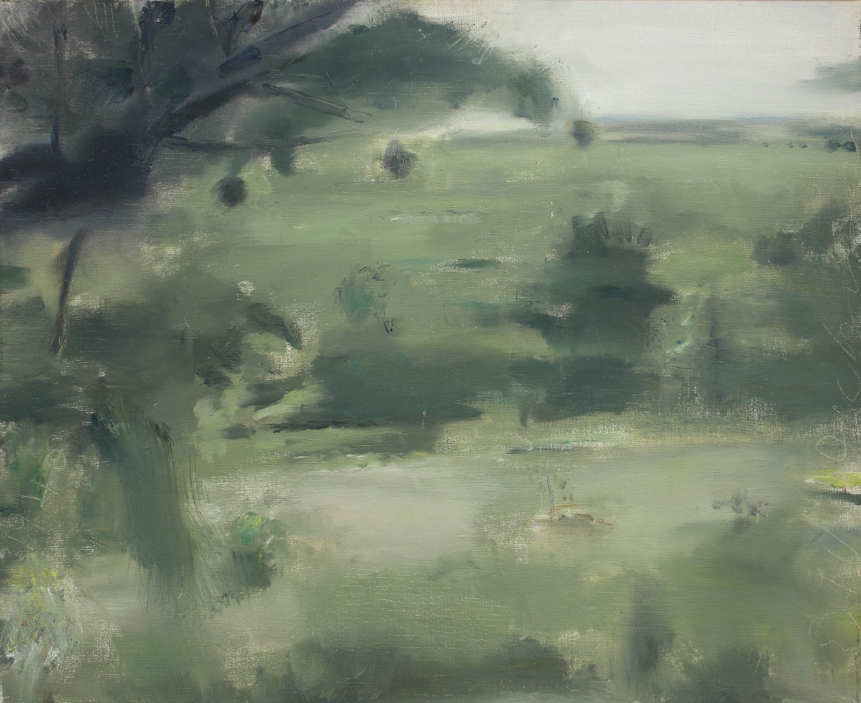 Atmospheric landscape painting