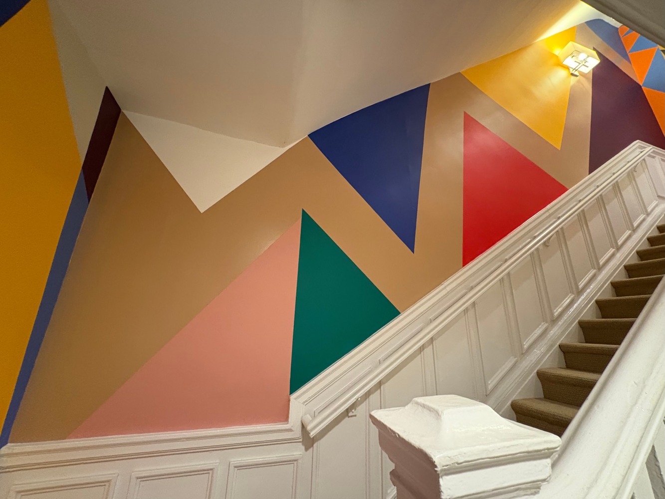 Conference of the Birds II, 2025, wall mural, 230 square feet