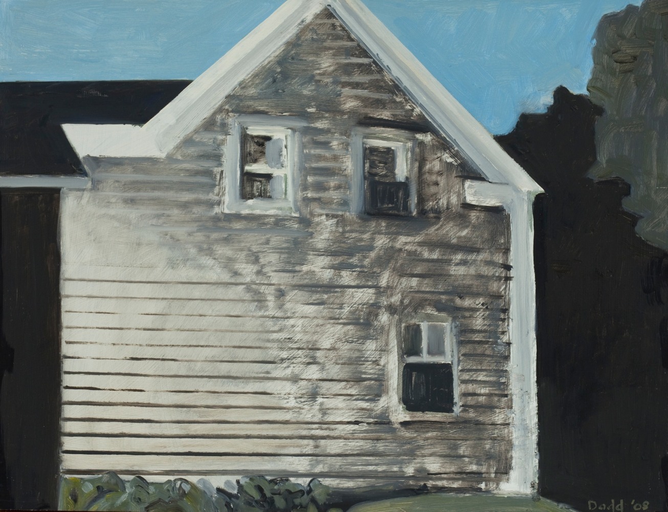 Lois Dodd,&amp;nbsp;House at Dusk,&amp;nbsp;2008, oil on Masonite, 13 x 17 inches