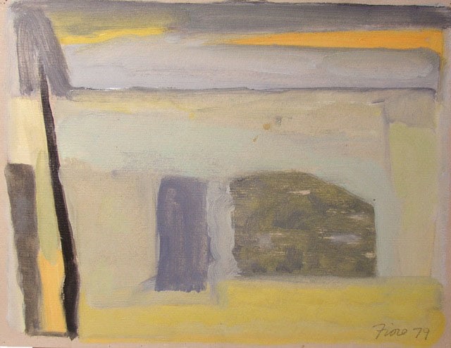 Untitled, 1979, oil on paper, 8 1/2 x 11 inches