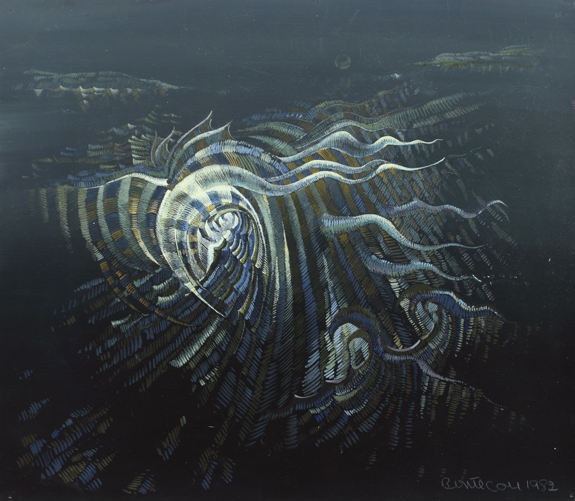 Lee Bontecou,&amp;nbsp;Untitled,&amp;nbsp;1982, casein on hadmade paper, 12 x 13 inches