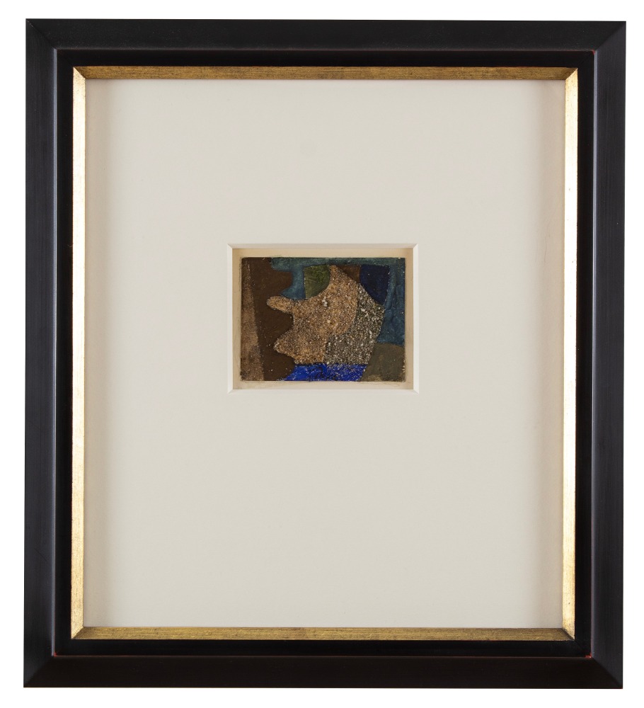 Arthur Dove, Untitled (Sea and Sand), 1943, mixed media on paper, 3 x 4 inches