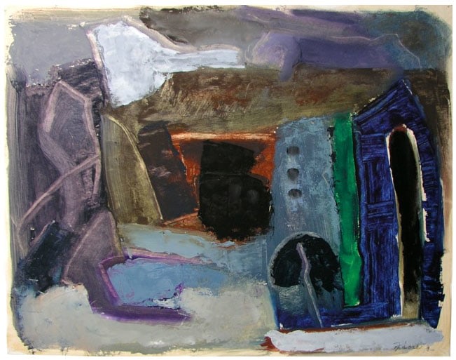 Untitled, 1988, oil on paper, 11 x 14 inches