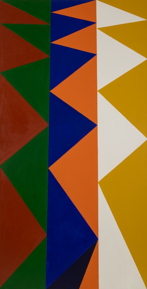 Jitterbug Waltz, 2024, oil and alkyd on canvas, 84 x 43 inches