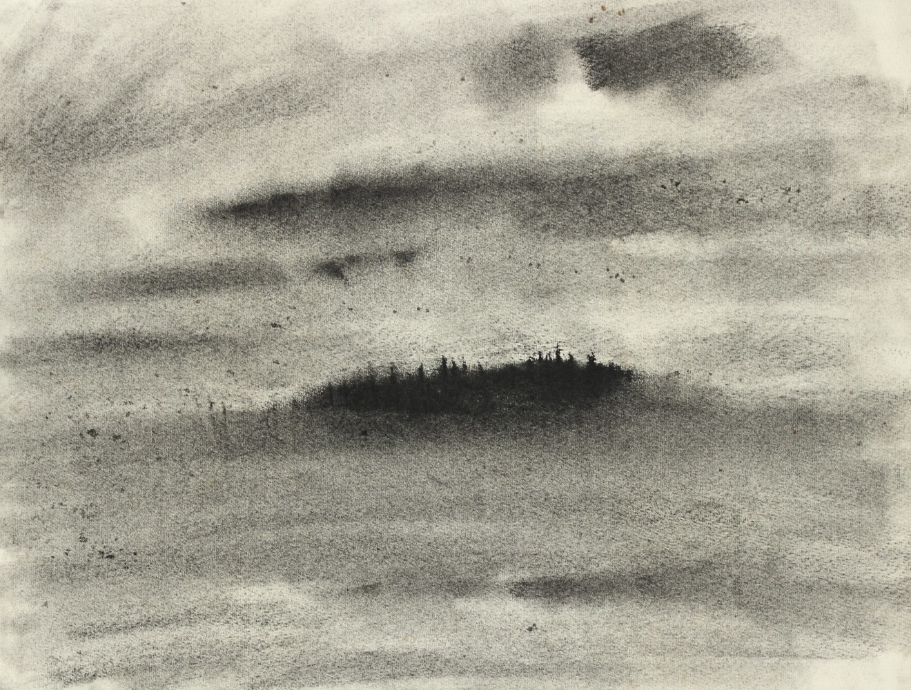 Untitled, 1965, charcoal on paper, 10 x 13 inches