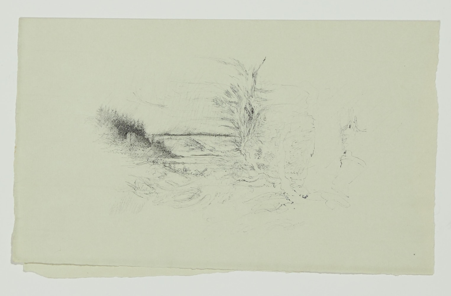 Ink drawing of a landscape