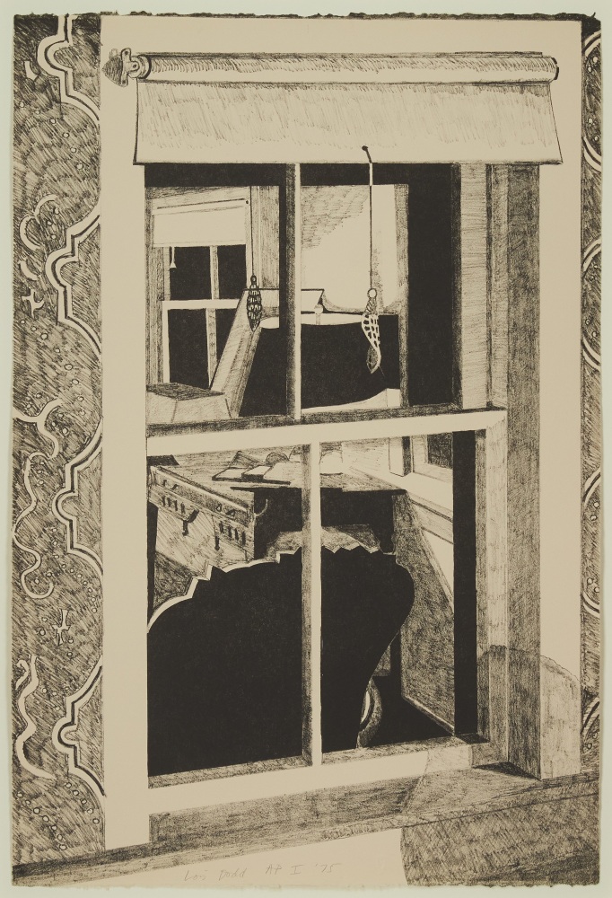 Window, 1975, stone lithograph on paper, 22 x 15 inches