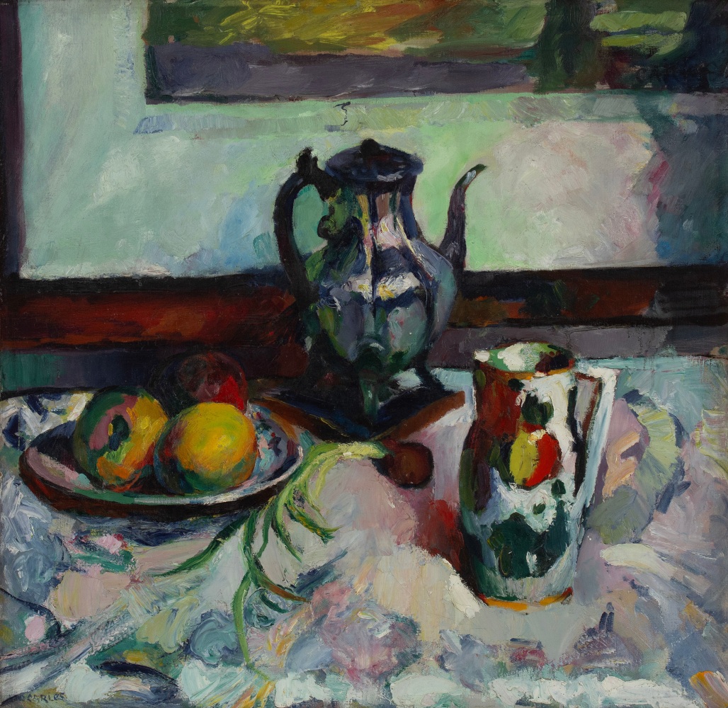 Arthur Beecher Carles, Still Life with Italian Pitcher, c. 1913, oil on canvas, 24 x 25 inches