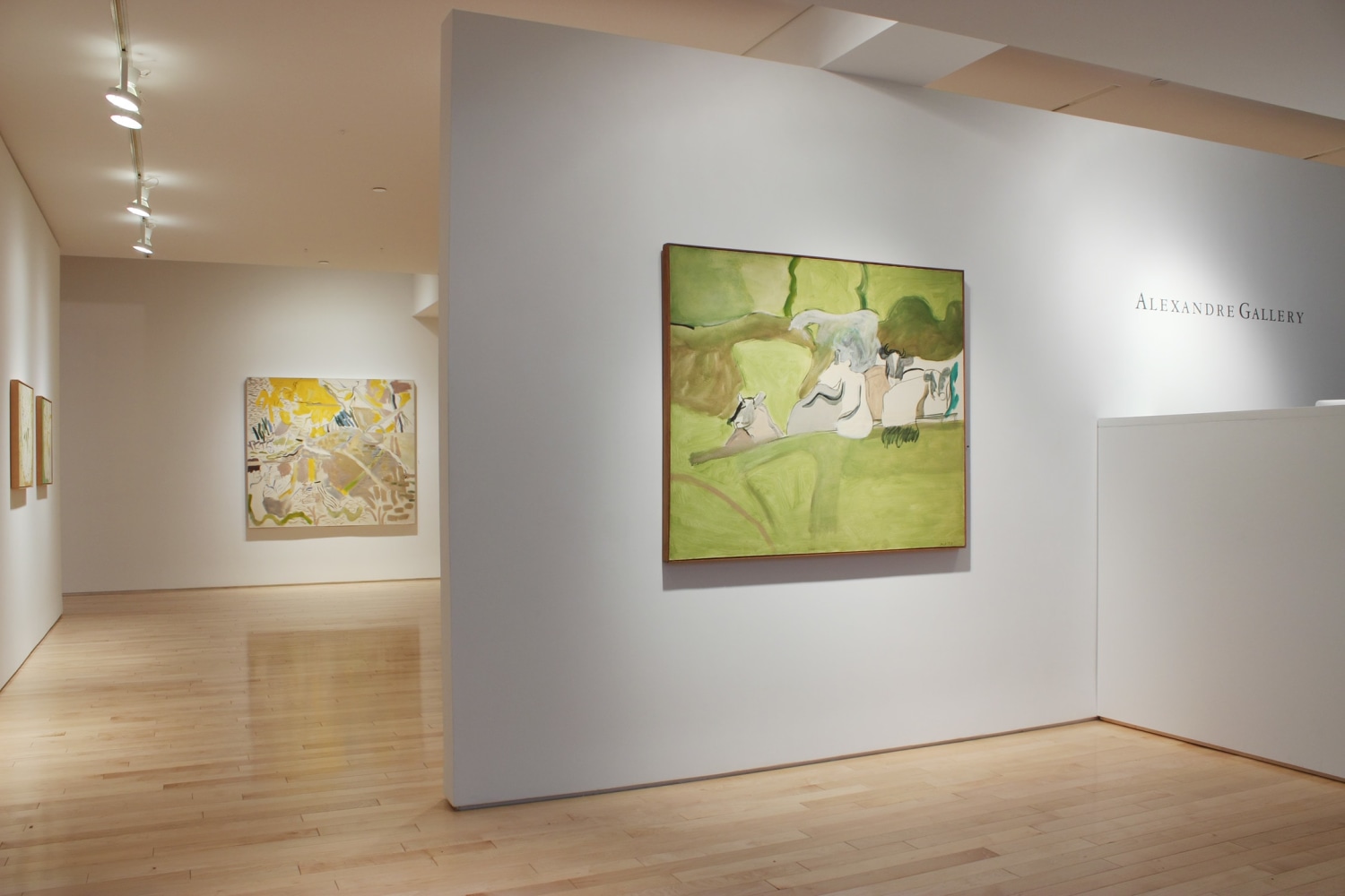 Photograph showing a view of an exhibition space