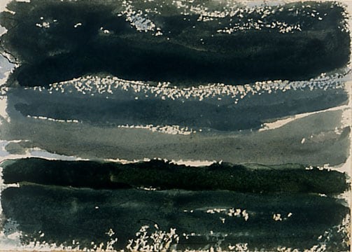Seneca Lake, 1938, watercolor and ink on paper, 5 x 7 inches