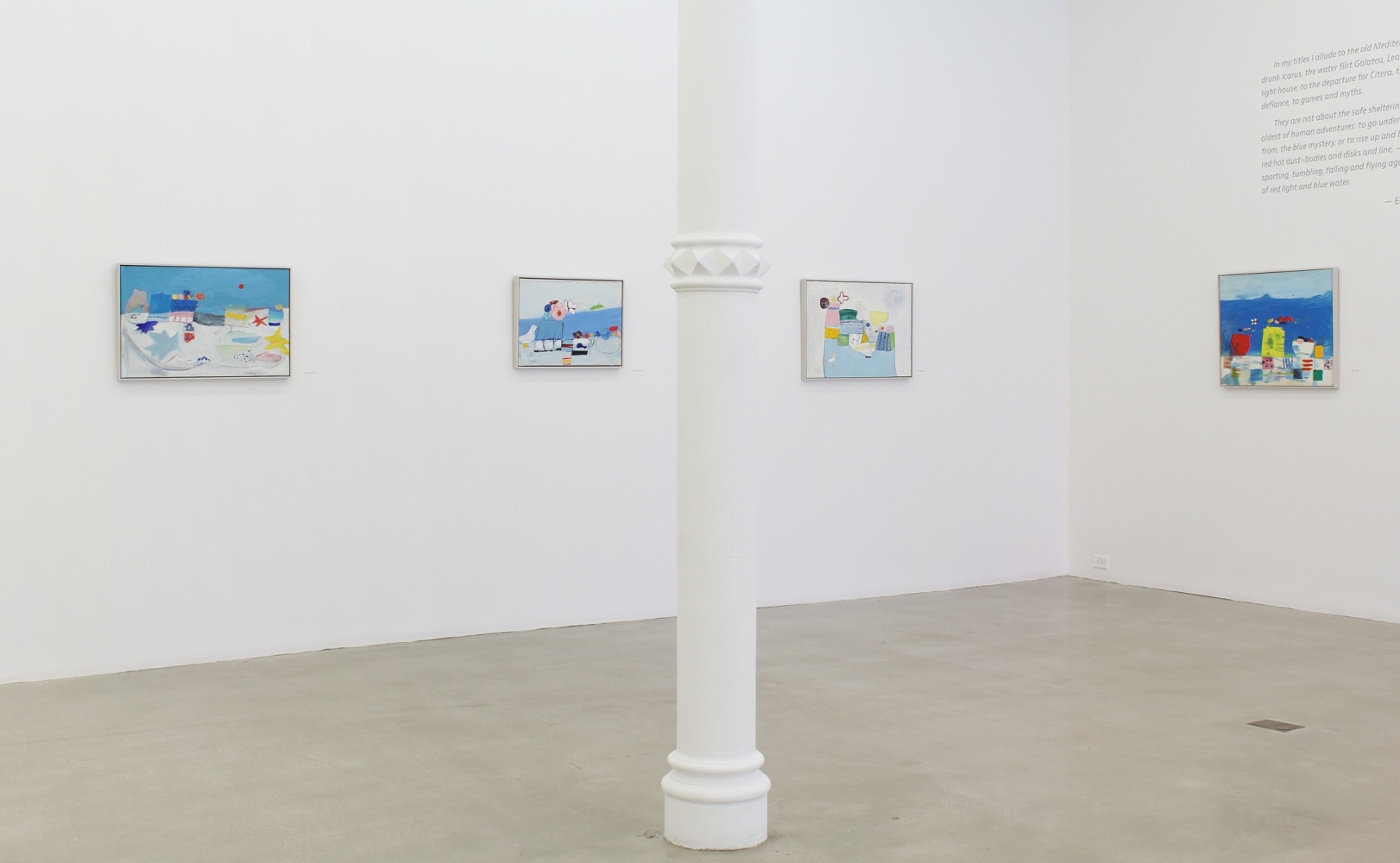 Edith Schloss: Blue Italian Skies Above Installation View