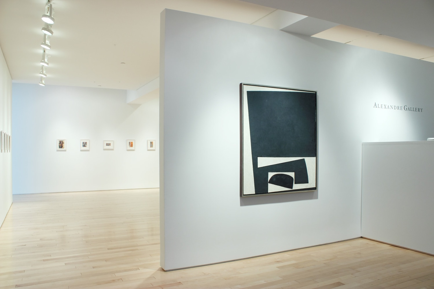 Photograph showing a view of an exhibition space