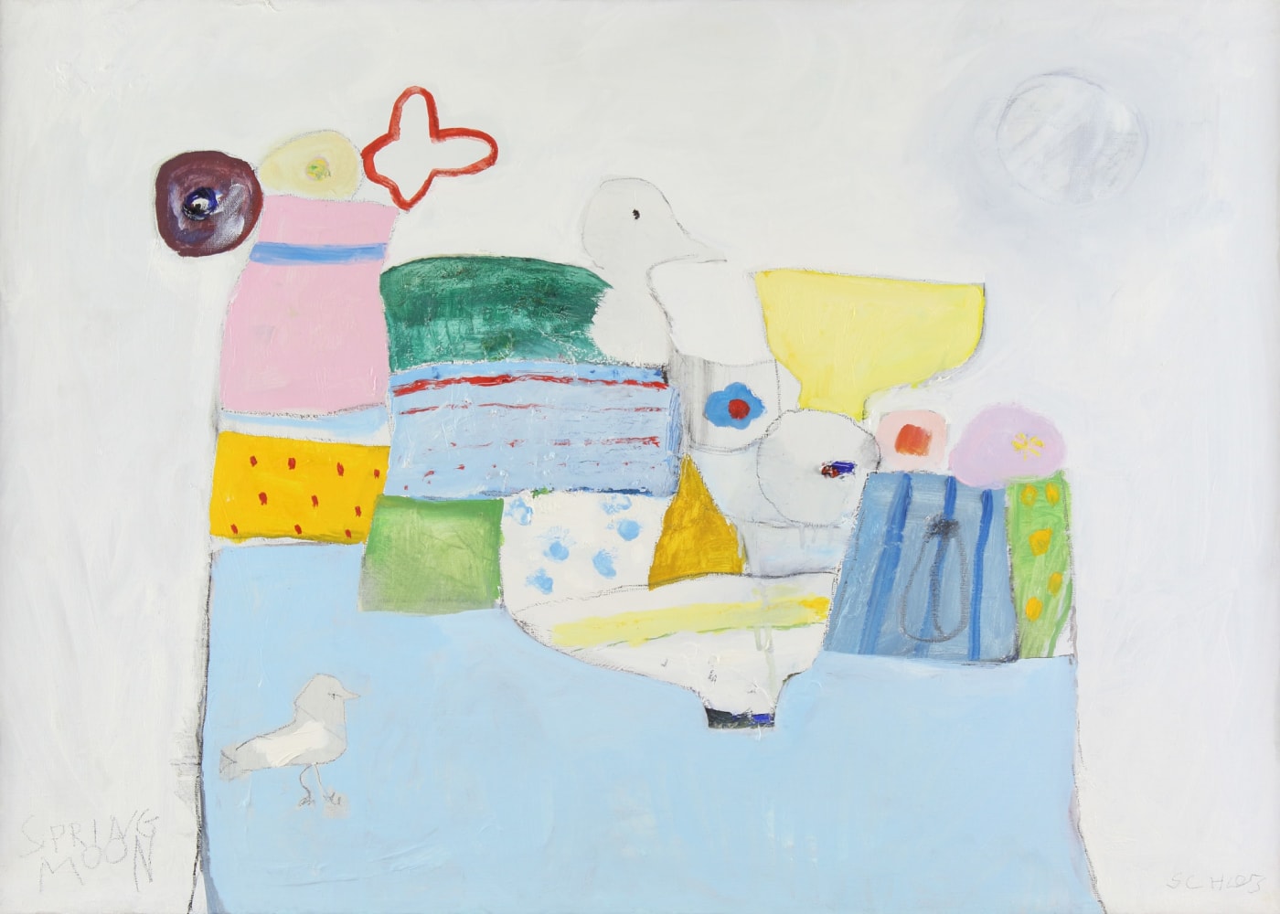 Spring Moon, 1971, oil on canvas, 19 5/8 x 27 1/2 inches