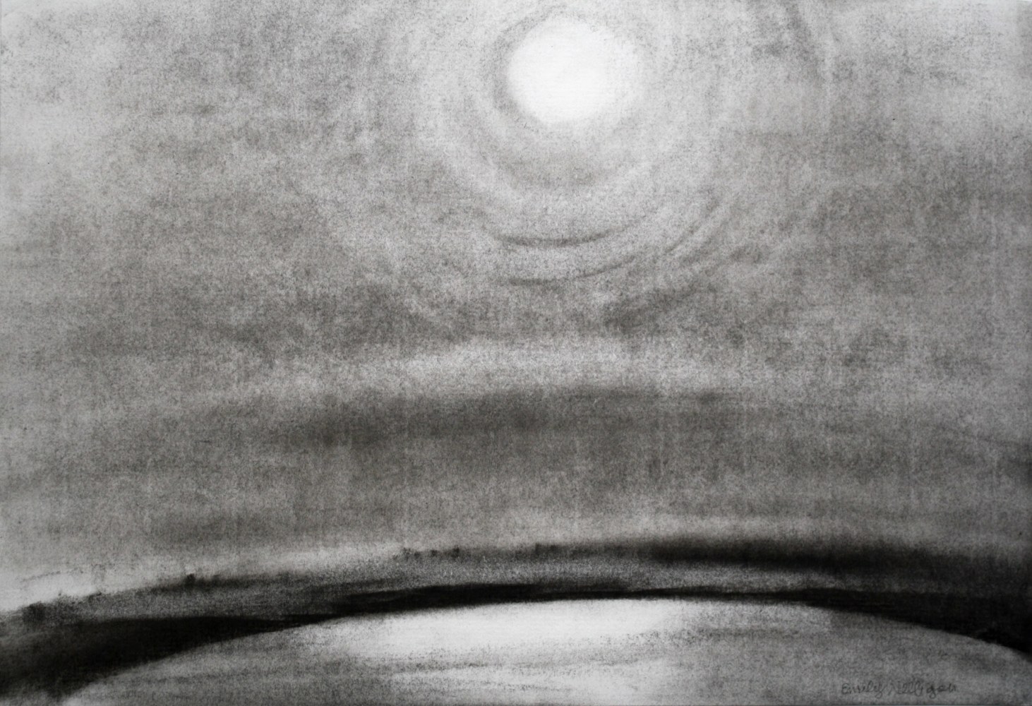 Emily Nelligan,&amp;nbsp;3 Aug 06, 2006, charcoal on paper, 7 1/4 x 10 1/2 inches