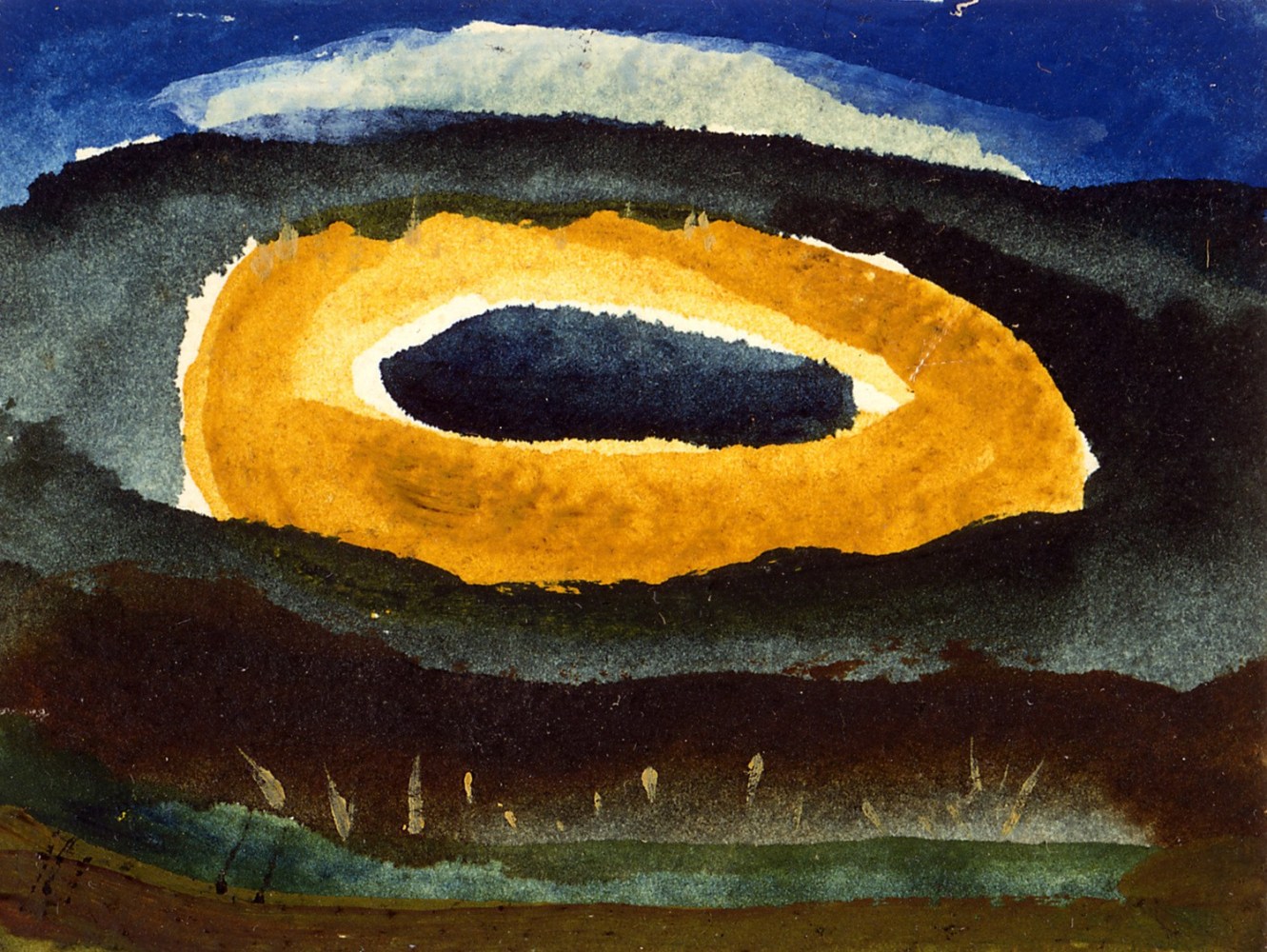 Untitled (Sun), 1940, watercolor on paper, 5 x 7 inches