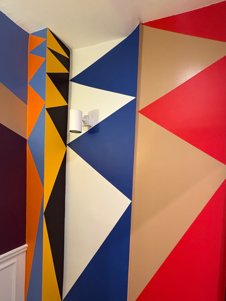 Conference of the Birds III, 2025, wall mural, 77 square feet