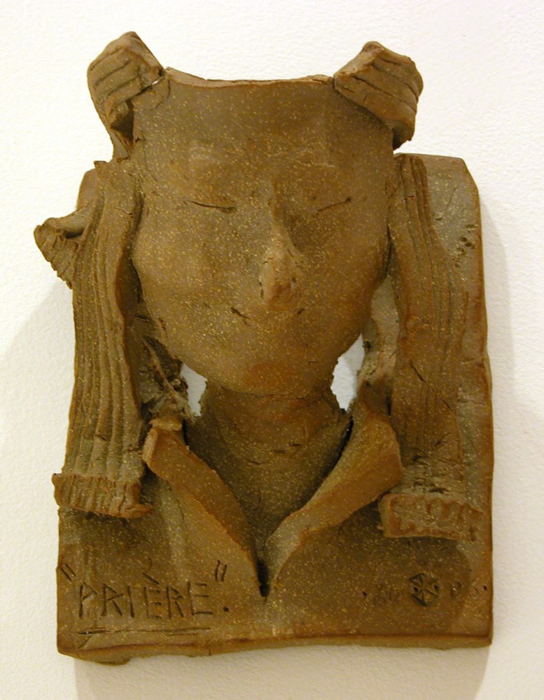 Priere, 2006, terracotta, 7 inches high