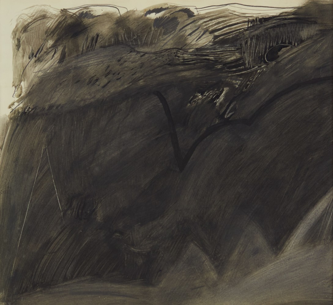 Ground Sounding, 1959, gouache and graphite on paper, 17 3/4 x 19 1/2 inches