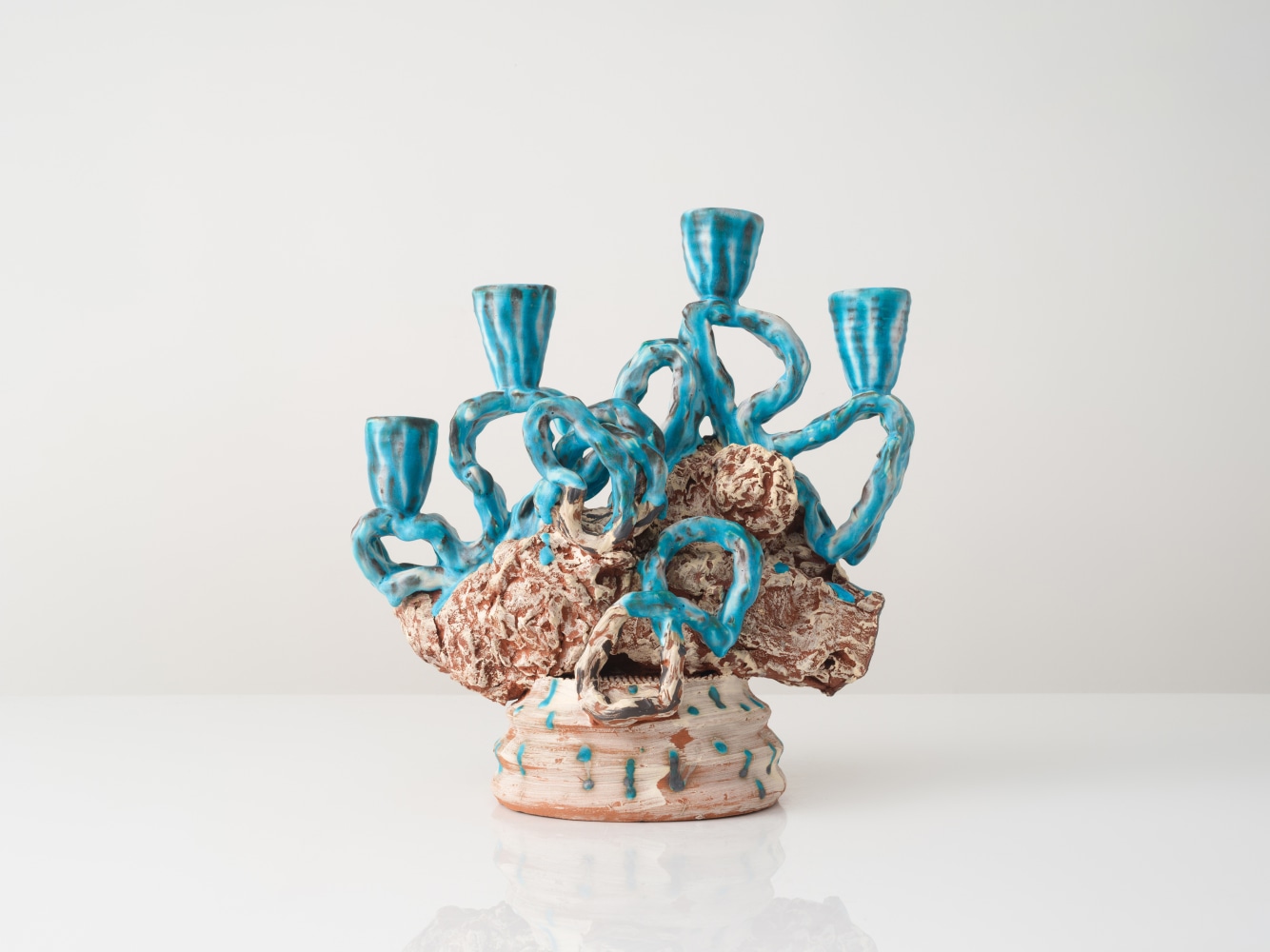 GRAHAM MARKS
Candelabra, 2024
Glazed stoneware, thrown, coiled, and pinched
17.75" H x 17.5" W x 10.5" D