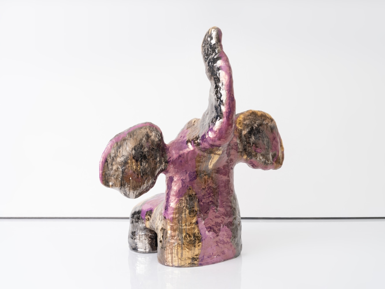 JASMIN ANOSCHKIN
Violet Elephant as a Lollipop, 2023
Glazed stoneware
38.5&amp;quot; H x 35.75&amp;quot; W x 26.75&amp;quot; D