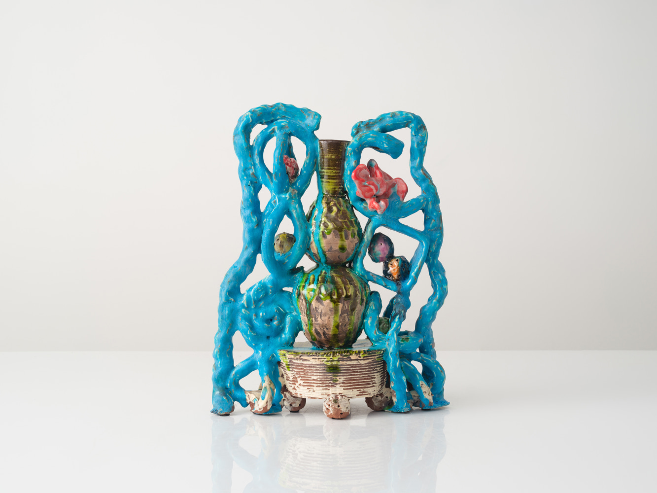 GRAHAM MARKS
Malinalco Candelabra, 2024
Glazed stoneware, thrown, coiled, and pinched
16.75" H x 13" W x 7" D