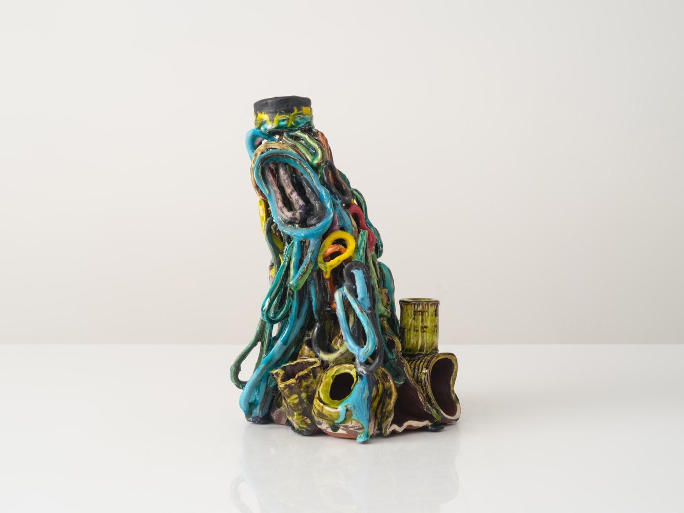 GRAHAM MARKS
Candelabra, 2025
Glazed stoneware, thrown, coiled, and pinched
14&amp;quot; H x 8&amp;quot; W x 7.5&amp;quot; D
