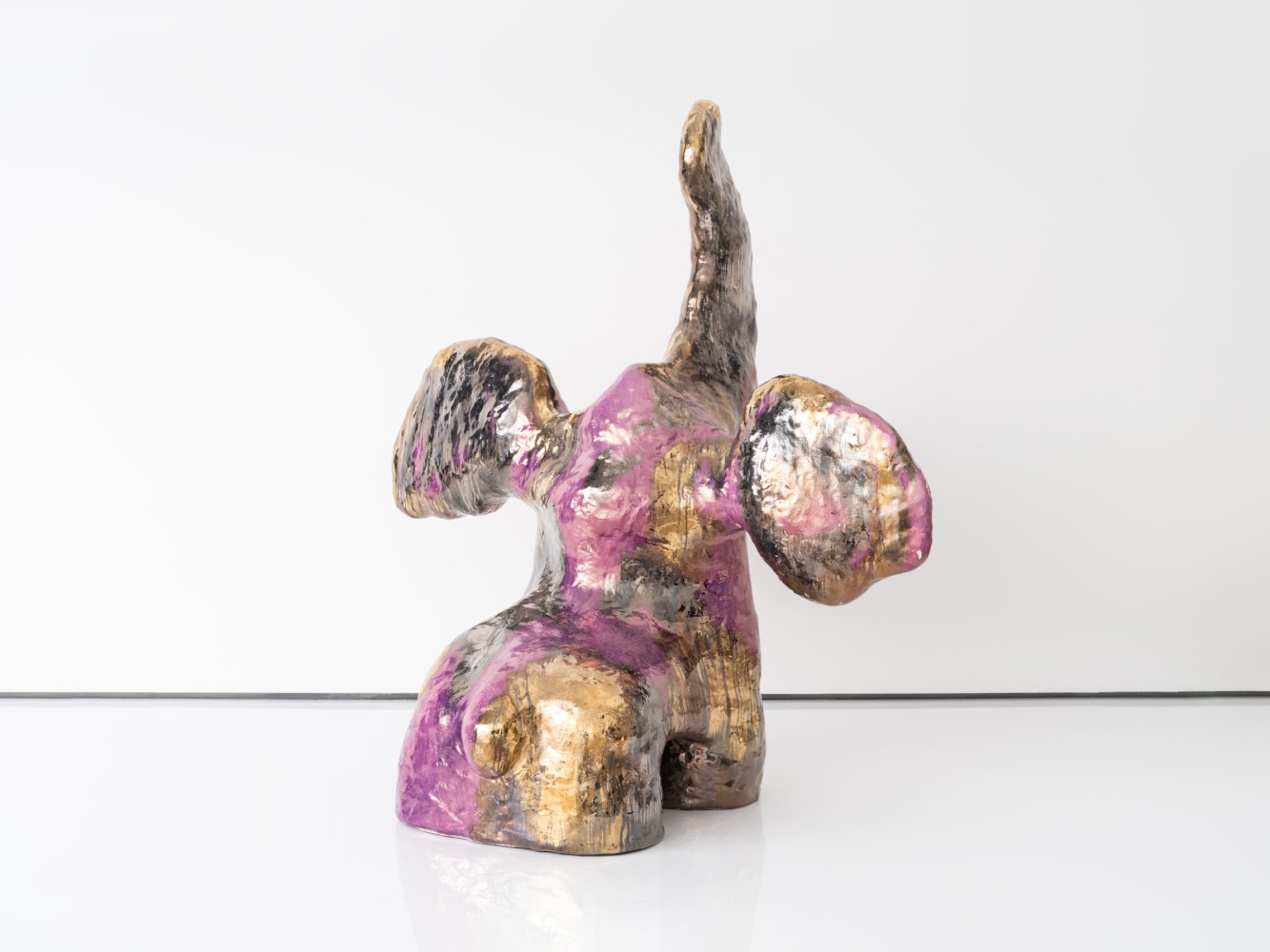 JASMIN ANOSCHKIN
Violet Elephant as a Lollipop, 2023
Glazed stoneware
38.5&amp;quot; H x 35.75&amp;quot; W x 26.75&amp;quot; D