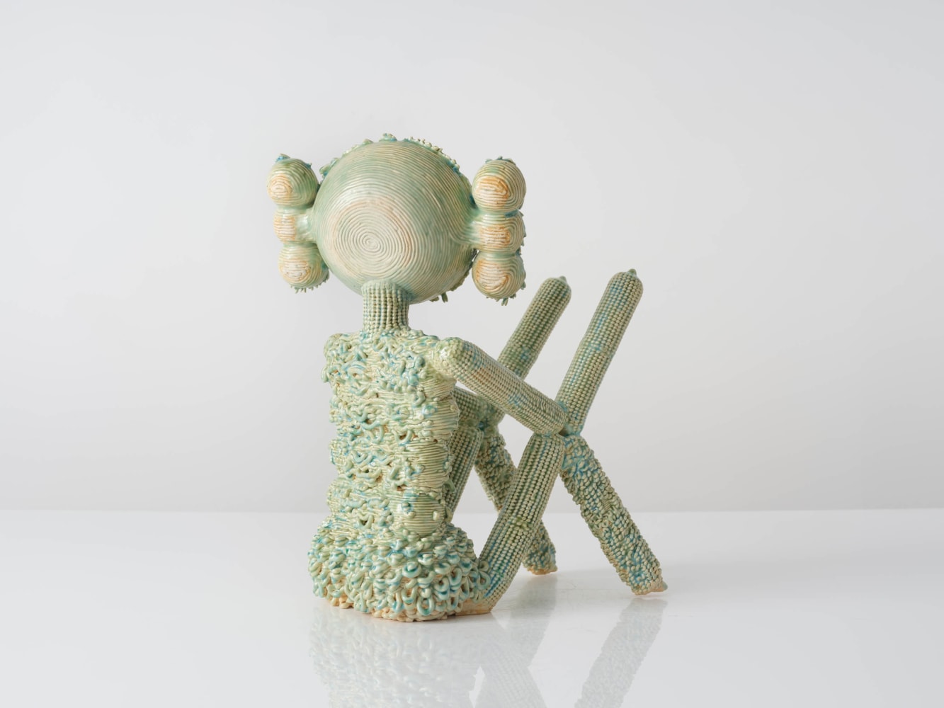 EUN-HA PAEK
3D Printed Figure with Seven Bowls, 2024
Handbuilt and 3D printed glazed stoneware
18" H x 10" W x 14" D