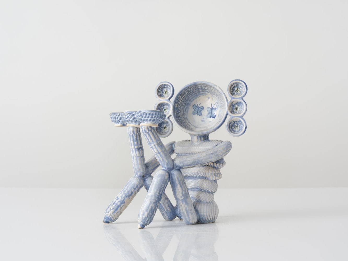 EUN-HA PAEK
Figure with Ten Bowls, 2024
Handbuilt and 3D printed glazed stoneware
9" H x 8" W x 6" D