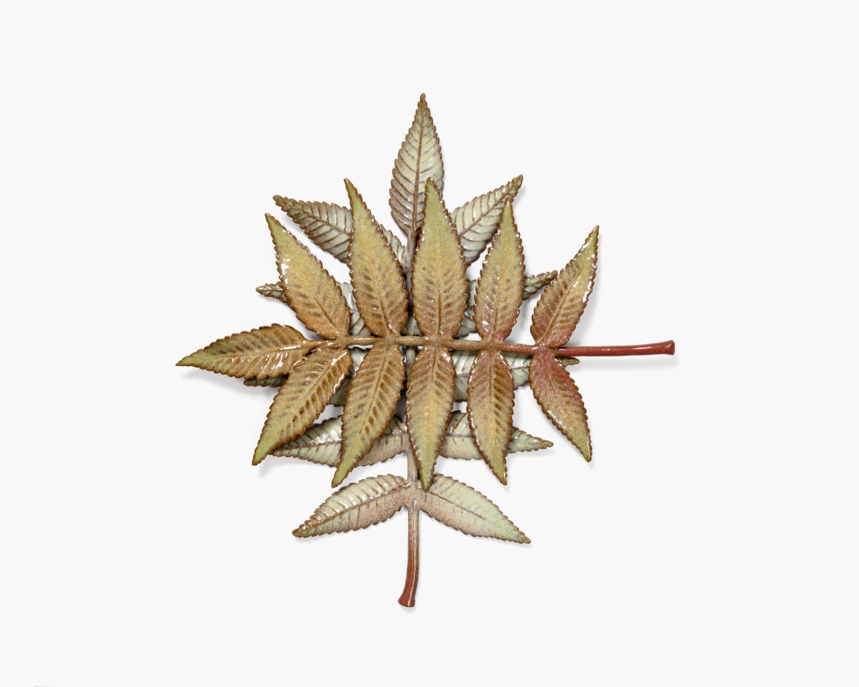 MARIANNE NIELSEN
Leaves Crossed, 2023&amp;nbsp;
Glazed stoneware
8.75&amp;rdquo; H x 8.25&amp;rdquo; W