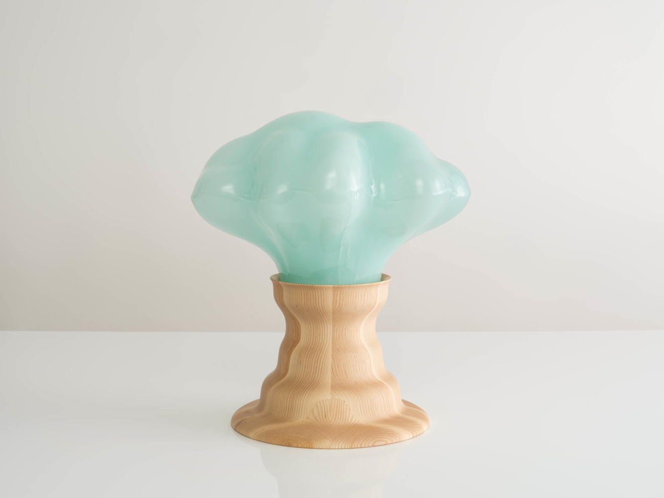FRIDA FJELLMAN

Dreamy Gas Cloud, 2024

Mold-blown glass, ash wood

18.5&amp;quot; H x 17&amp;quot; W x 12.5&amp;rdquo; D