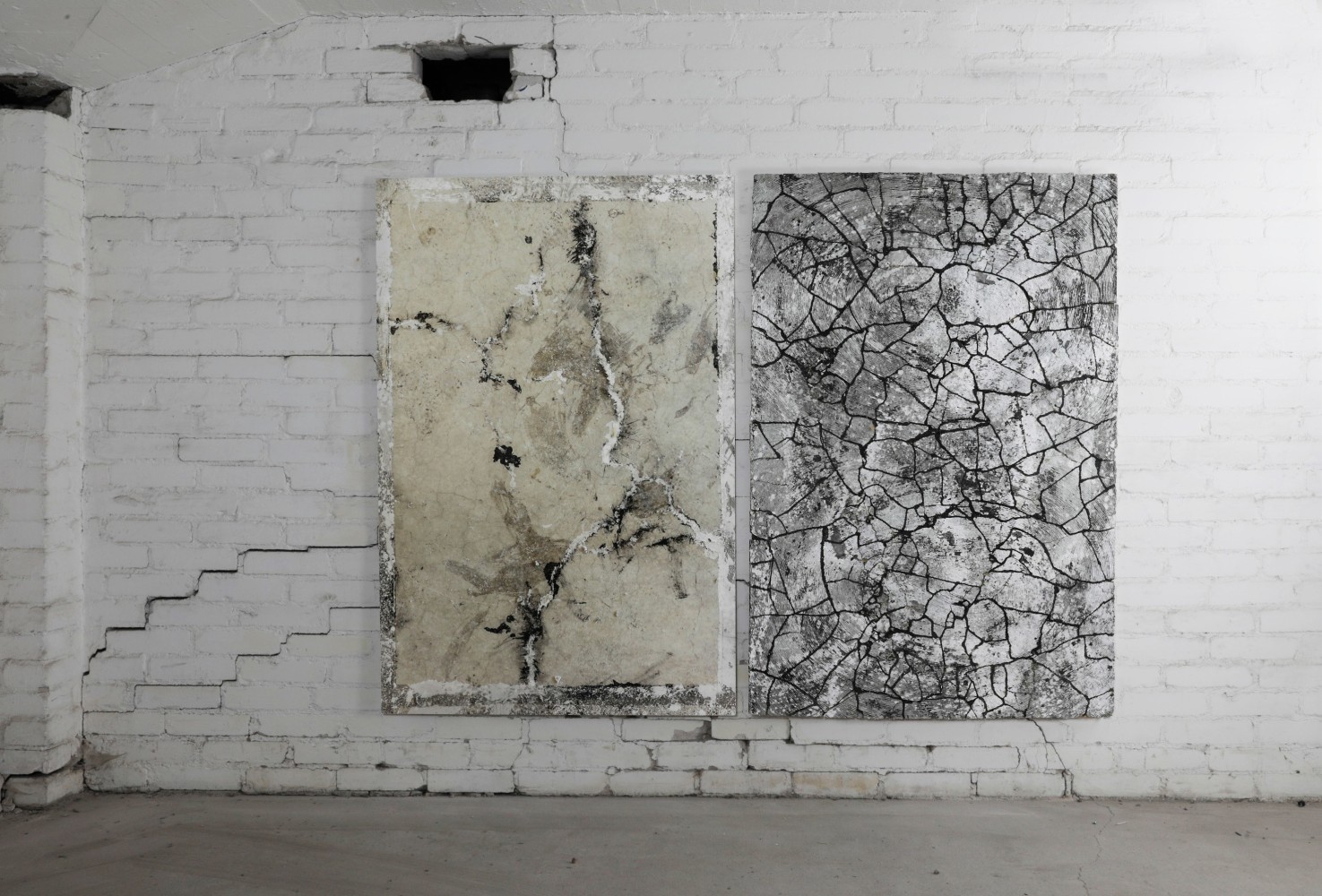 PEKKA PAIKKARI
In Cloudy Water, 2024
Glazed stoneware and reclaimed wood, photo print on Dibond
65.5" H x 44" W each