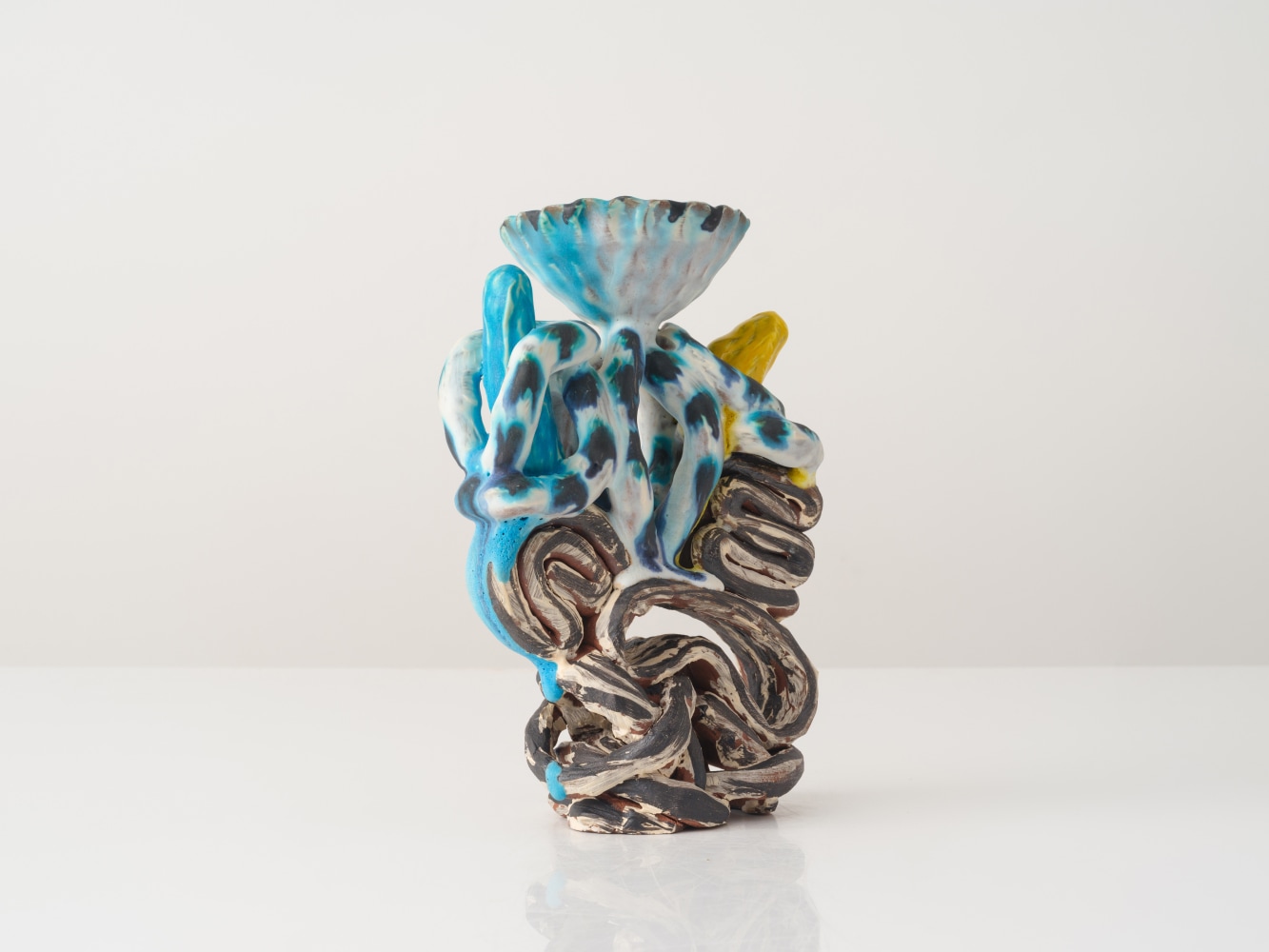 GRAHAM MARKS
Candelabra, 2023
Glazed stoneware, thrown, coiled, and pinched
10.75" H x 7.5" W x 4" D