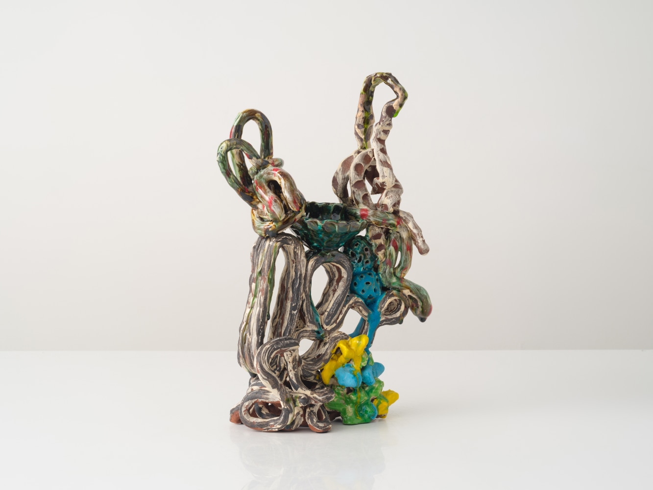 GRAHAM MARKS
Malinalco Candelabra, 2023
Glazed stoneware, thrown, coiled, and pinched
16.5" H x 11.25" W x 6" D