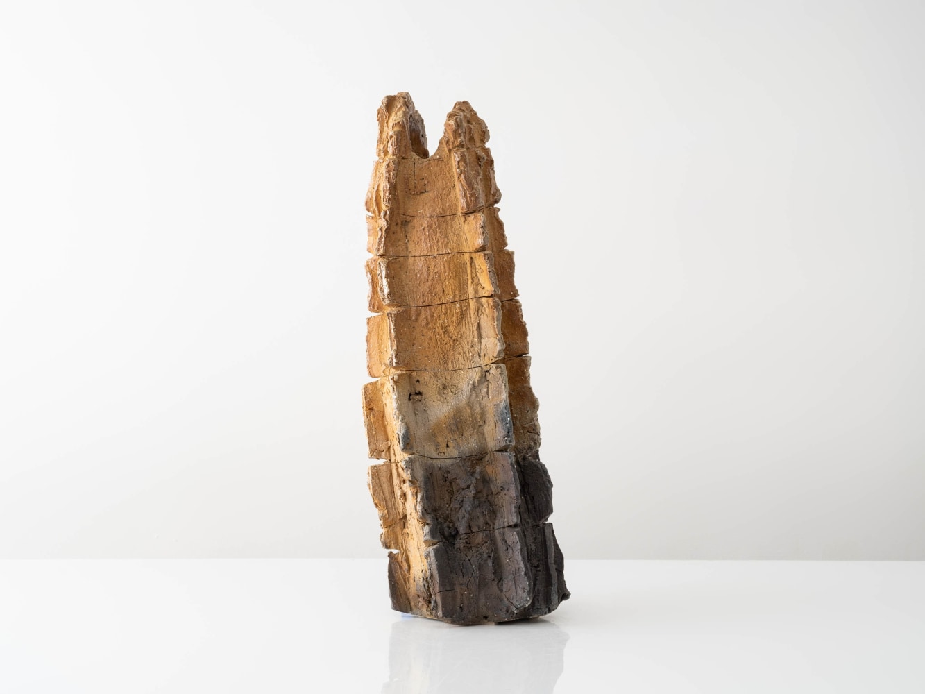 SHOZO MICHIKAWA
Natural Ash Sculptural Form, 2020
Stoneware, anagama firing
29" H x 10" Dia.