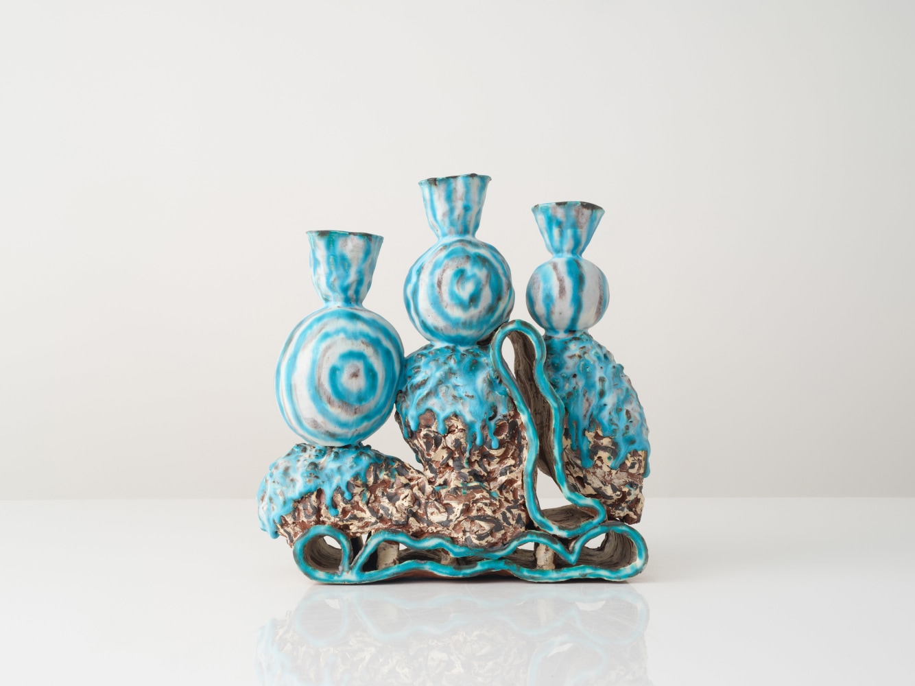 GRAHAM MARKS
Candelabra, 2024
Glazed stoneware, thrown, coiled, and pinched
15.5" H x 15" W x 5.5" D