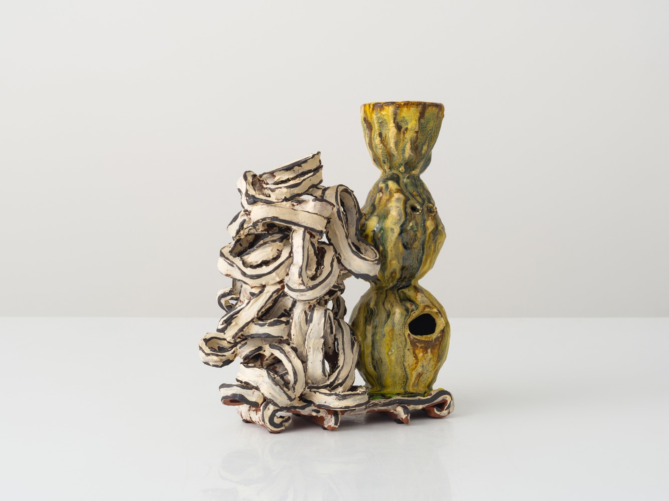 GRAHAM MARKS
Candelabra, 2025
Glazed stoneware, thrown, coiled, and pinched
10.5" H x 8.75" W x 4.5" D