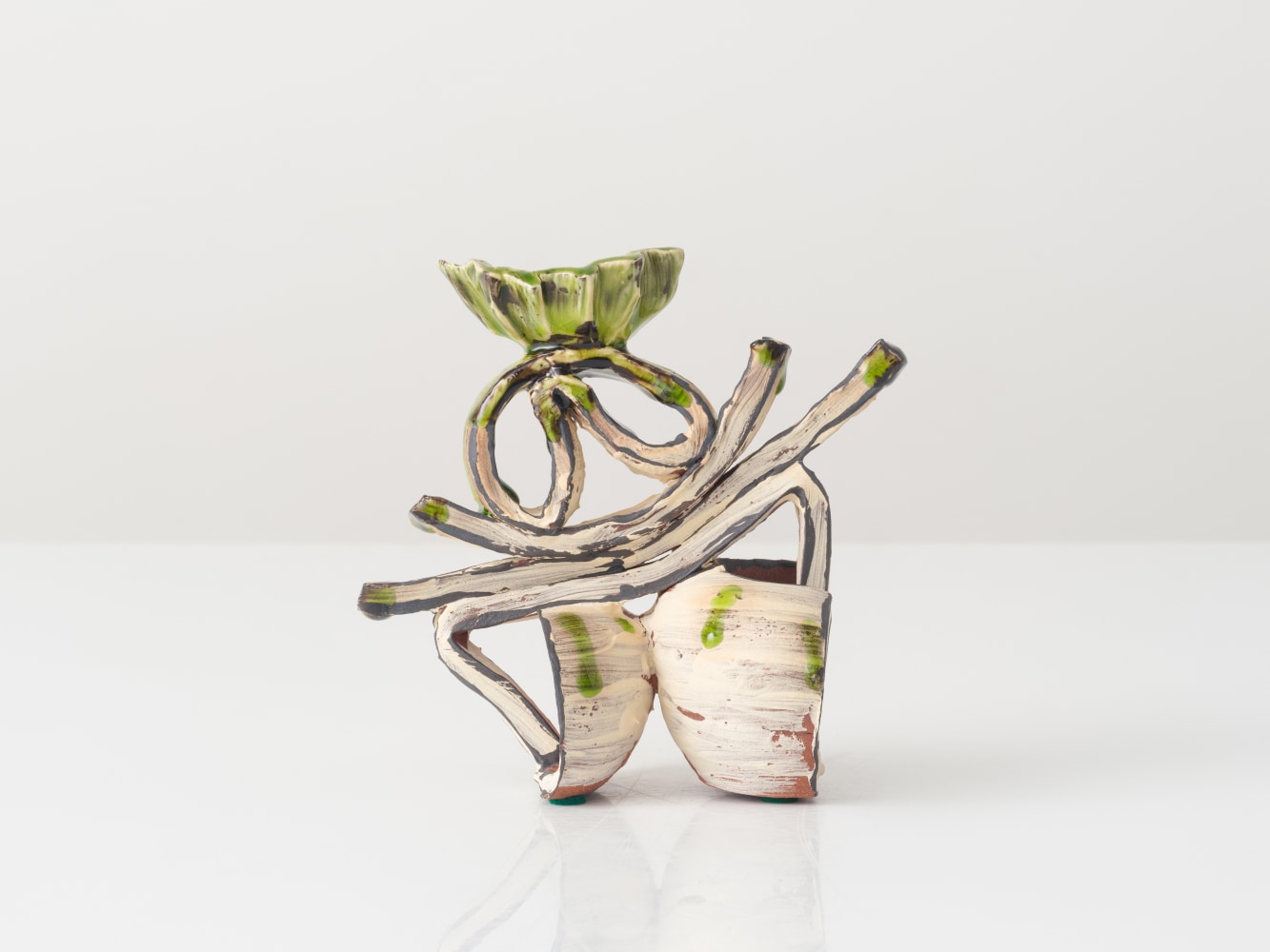 GRAHAM MARKS
Candelabra, 2024
Glazed stoneware, thrown
6" H x 6.25" W x 3" D